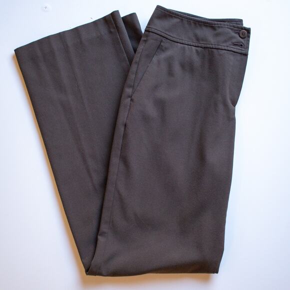 Talbots Stretch Brown Straight Fit Dress Pants Size 4 - Picture 1 of 9